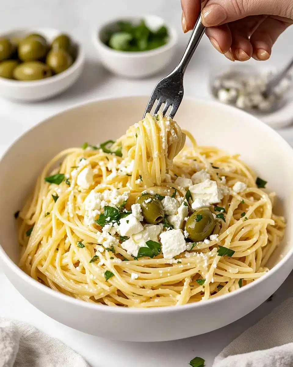 Dirty Martini Pasta Recipe