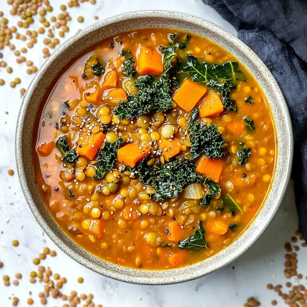 High Protein Lentil Soup Recipe - Recipe Image