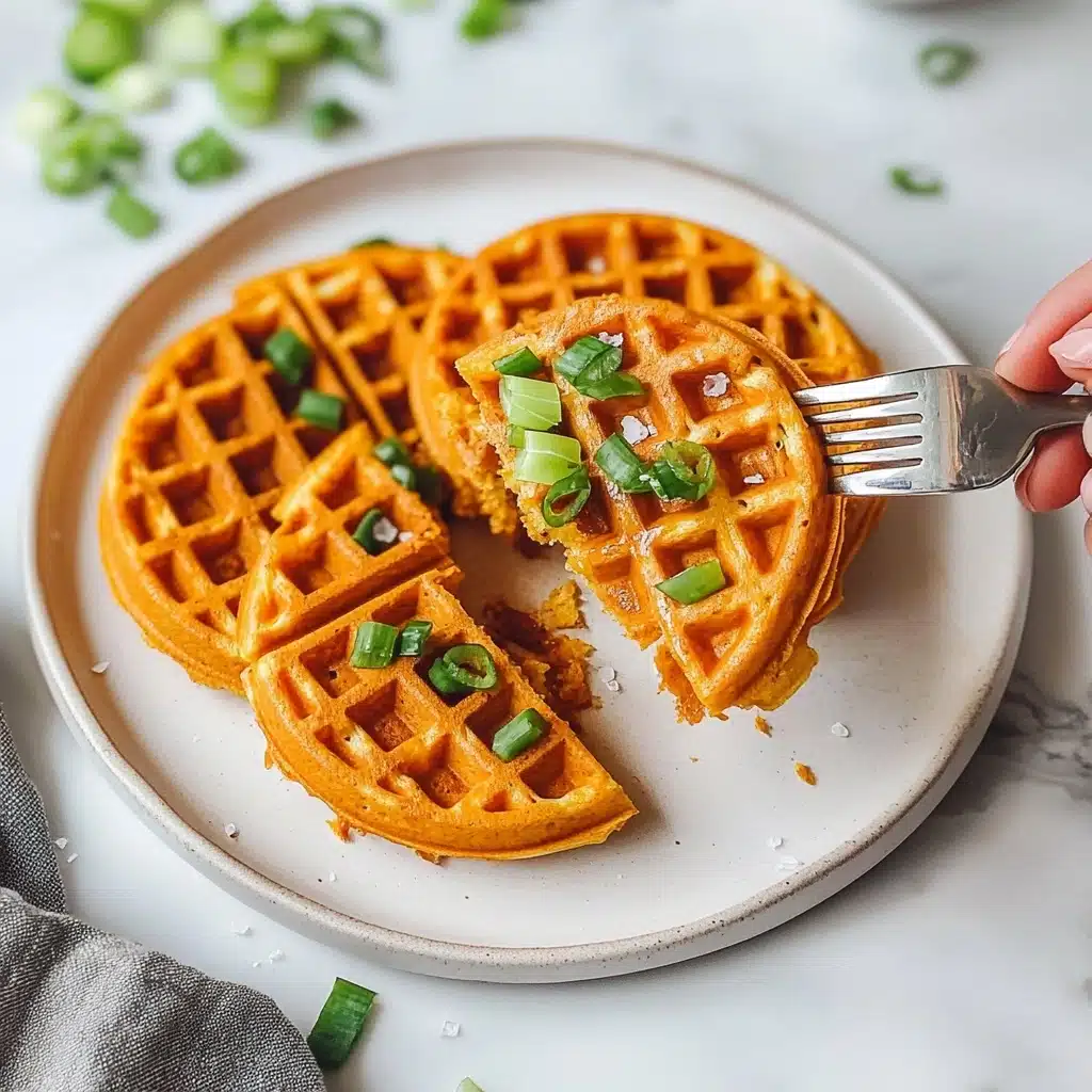 Vegan Sweet Potato Waffles Recipe - Recipe Image
