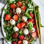 Strawberry Walnut Caprese Salad Recipe