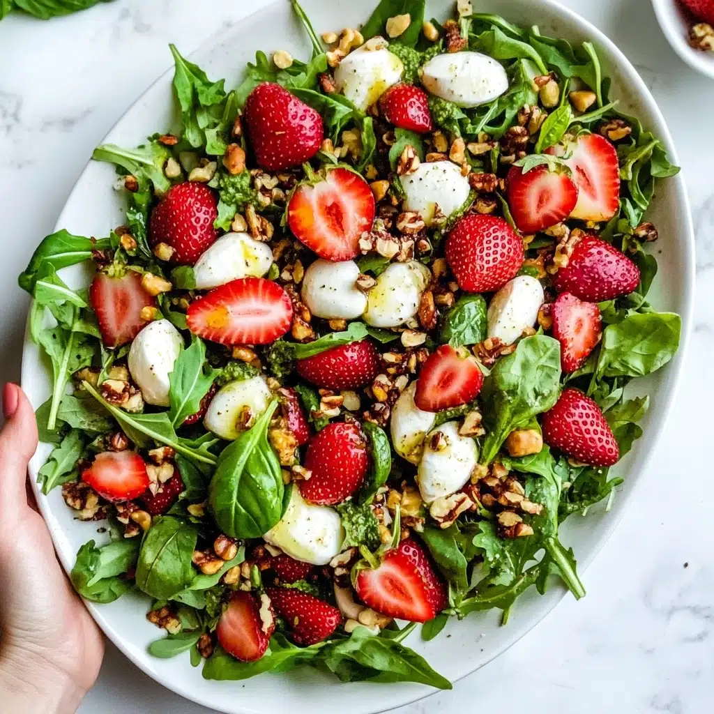 Strawberry Walnut Caprese Salad Recipe - Recipe Image