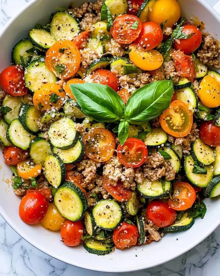 Low Carb Ground Turkey and Zucchini Skillet Recipe