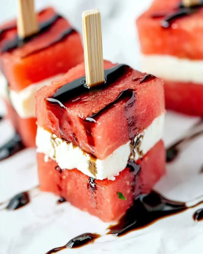 Watermelon Feta Appetizer Bites Recipe