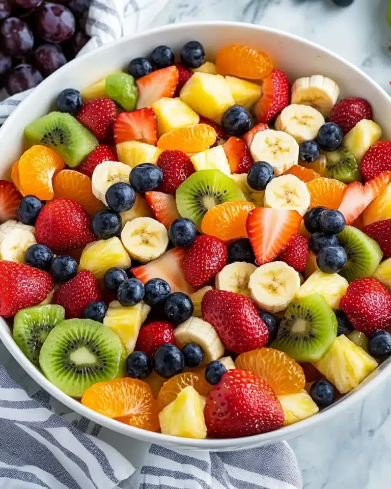 Honey Lime Rainbow Fruit Salad Recipe
