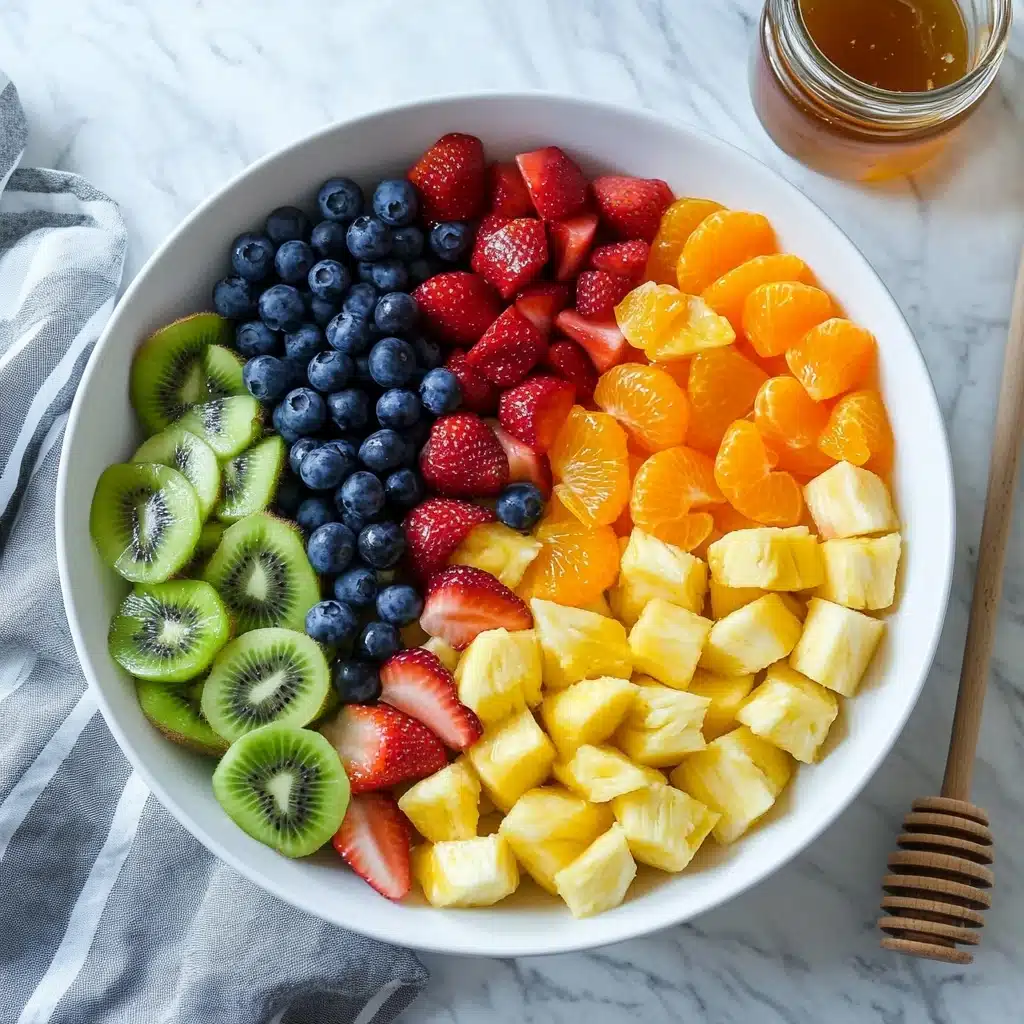 Honey Lime Rainbow Fruit Salad Recipe - Recipe Image