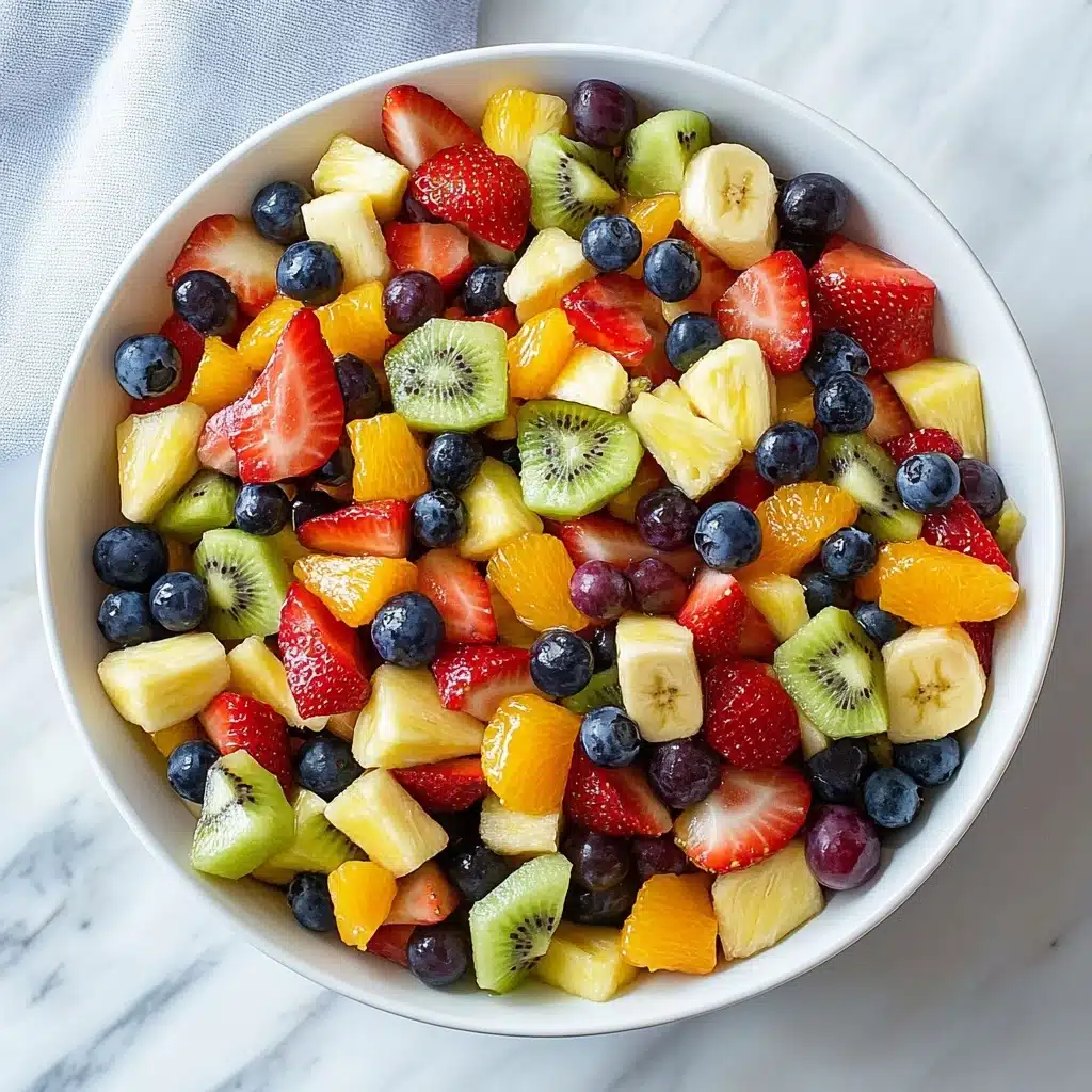 Honey Lime Rainbow Fruit Salad Recipe - Recipe Image