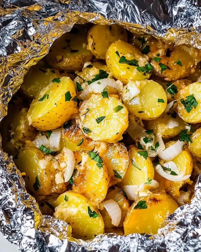Cheesy Campfire Potatoes Recipe