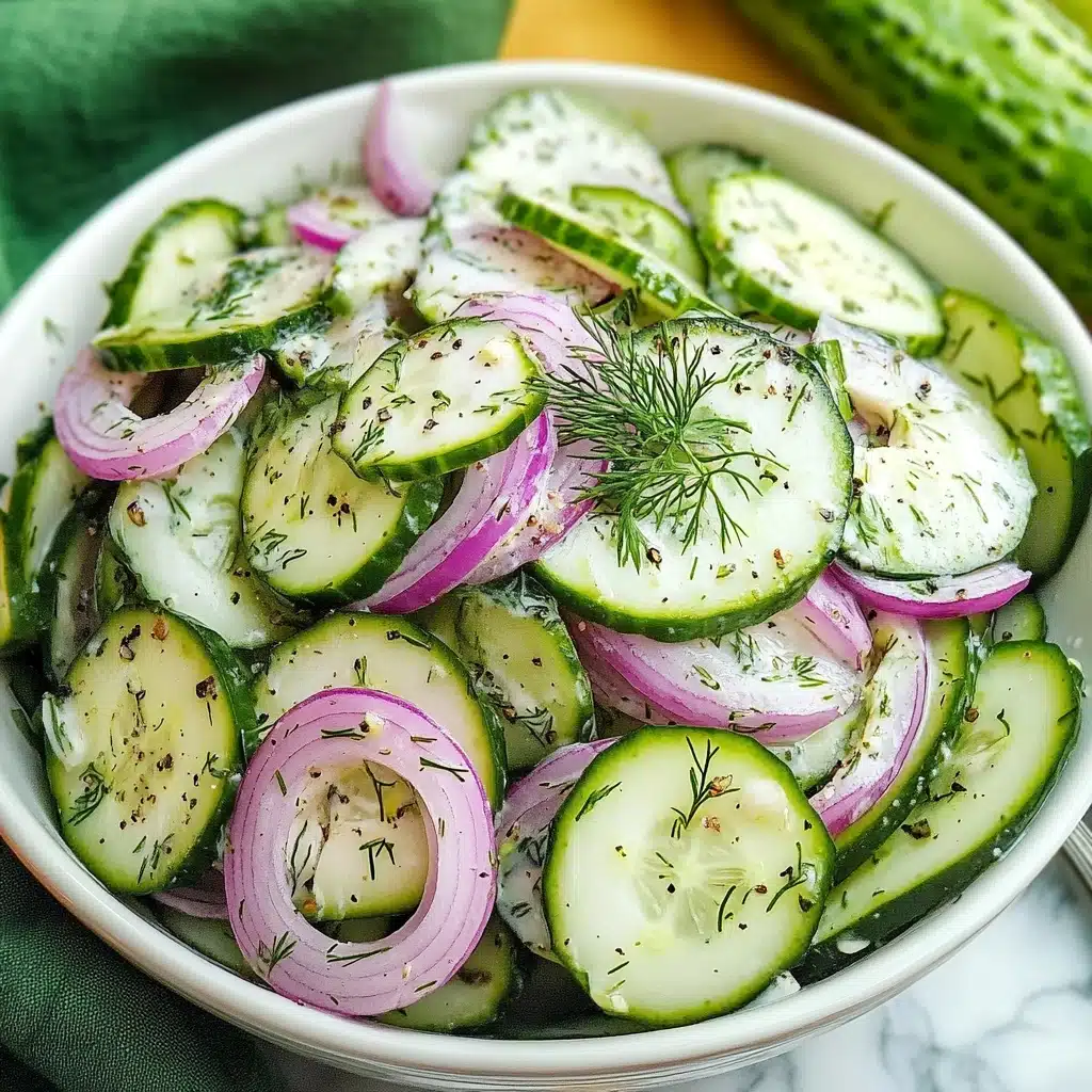 Creamy Cucumber Salad Recipe - Recipe Image