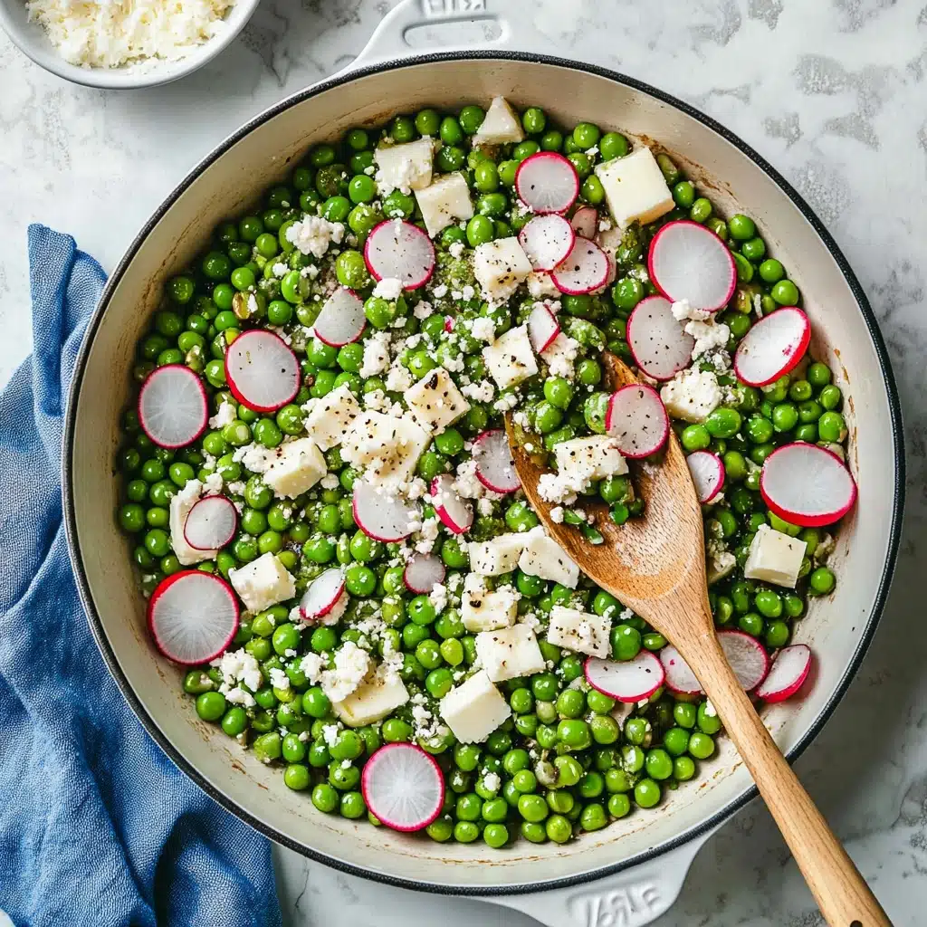 Spring Peas with Radish and Mint Recipe - Recipe Image