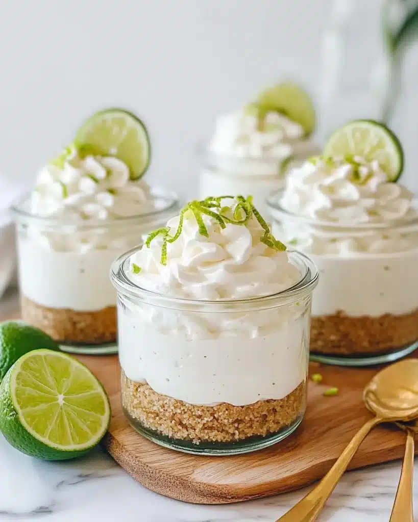No Bake Key Lime Pie Cottage Cheesecake Jars Recipe