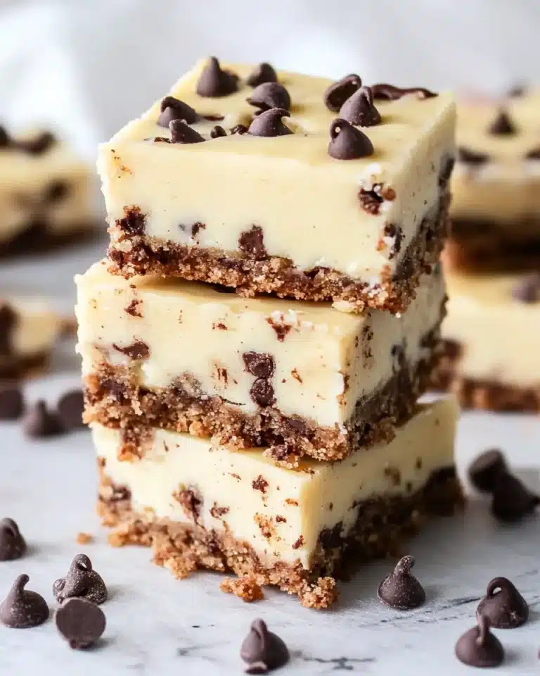 Chocolate Chip Cheesecake Bars Recipe