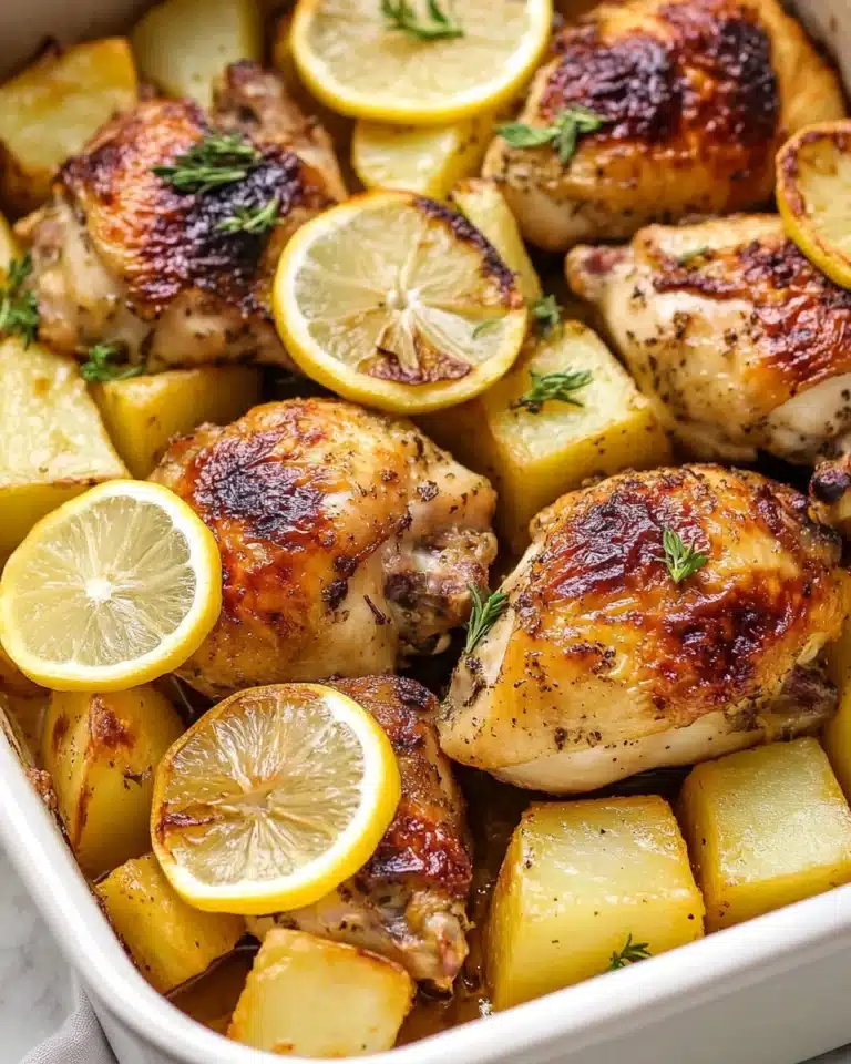 Greek Lemon Chicken and Potatoes Recipe