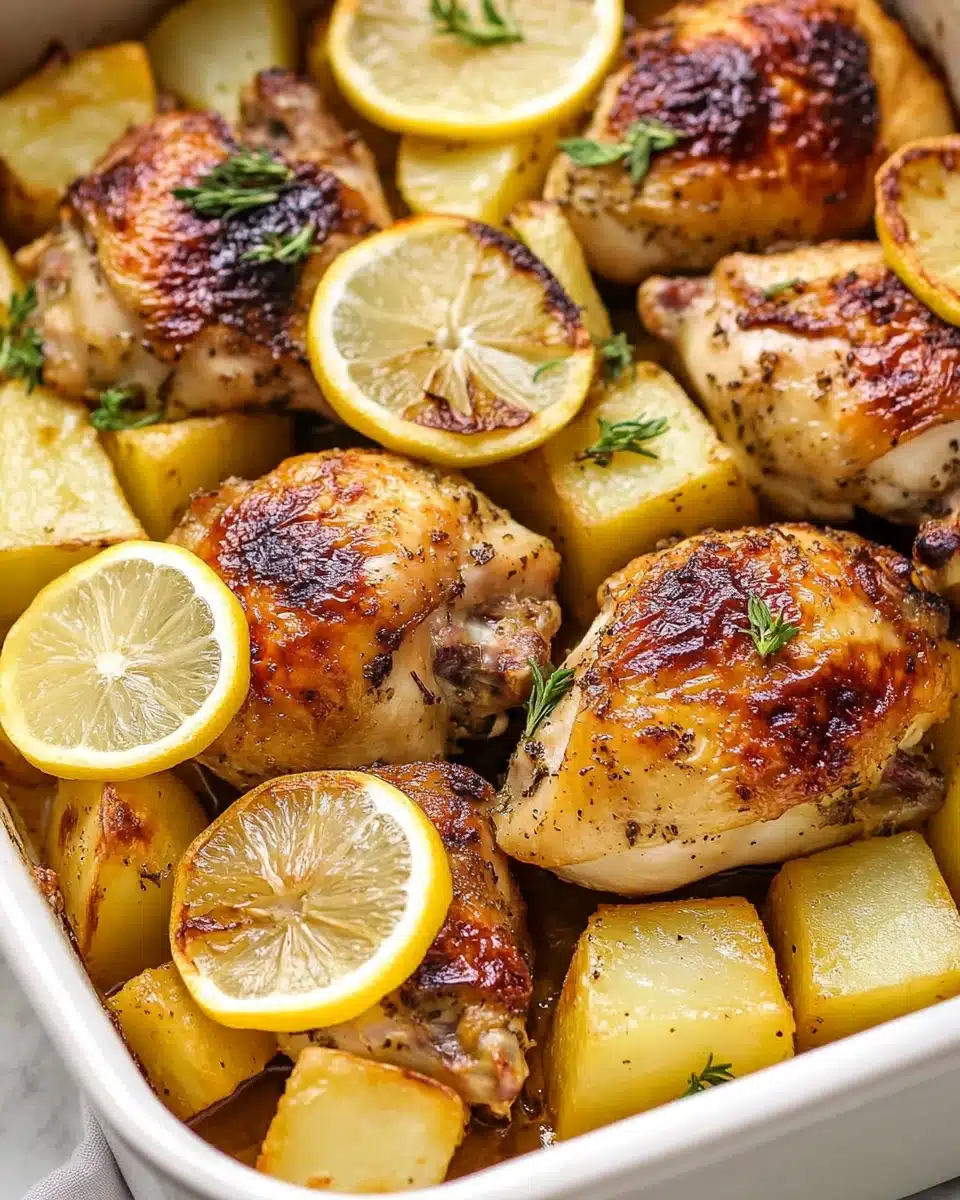 Greek Lemon Chicken and Potatoes Recipe