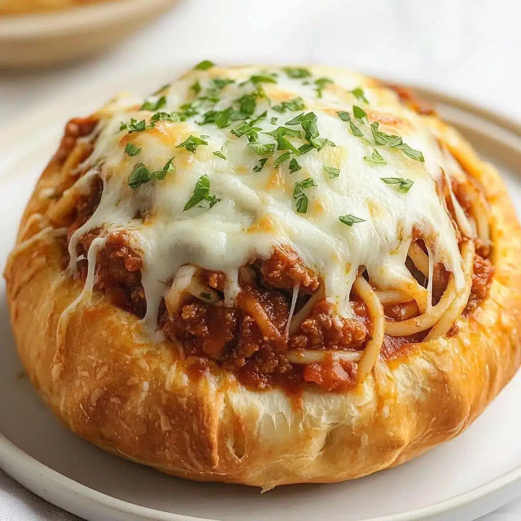Bread Bowl Spaghetti Recipe - Recipe Image