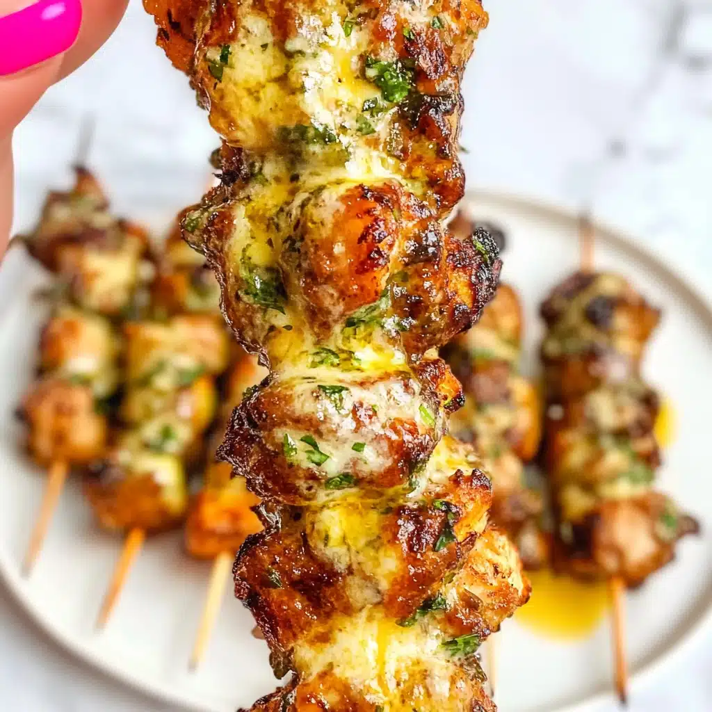Ranch Garlic Parmesan Chicken Skewers Recipe - Recipe Image