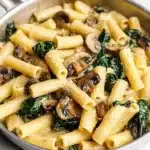 Creamy Spinach Mushroom Pasta Recipe