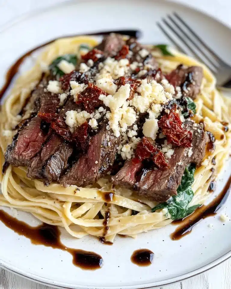 Olive Garden Steak Gorgonzola with Creamy Alfredo Sauce Recipe