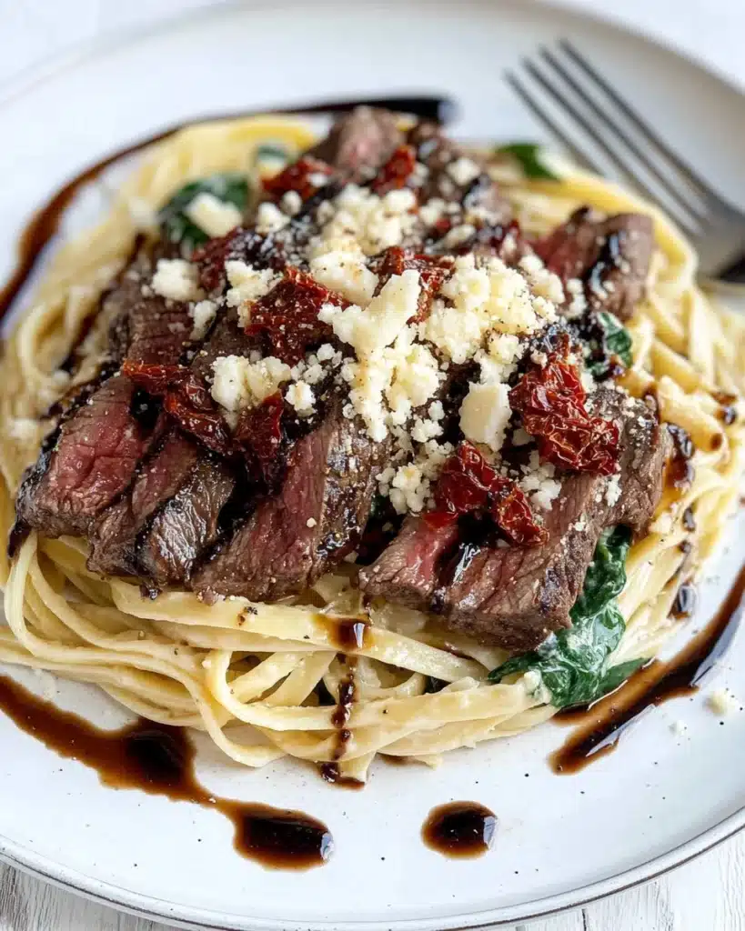 Olive Garden Steak Gorgonzola with Creamy Alfredo Sauce Recipe