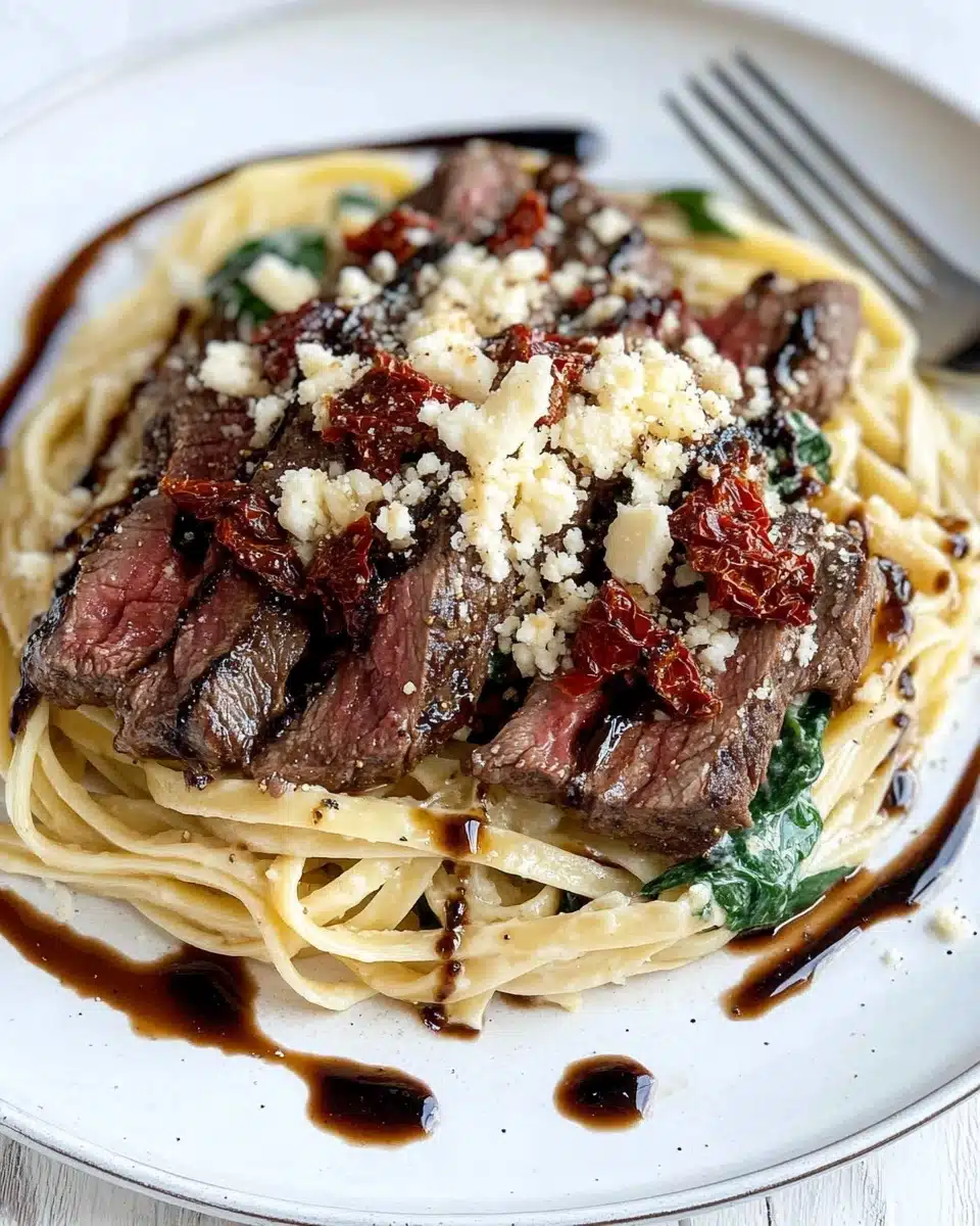 Olive Garden Steak Gorgonzola with Creamy Alfredo Sauce Recipe