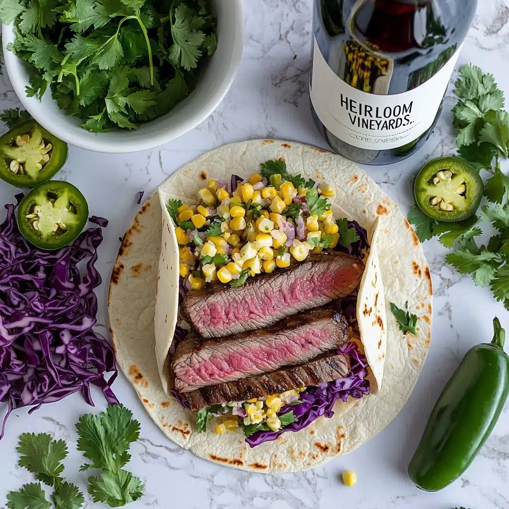 Grilled Steak Tacos with Corn Elote Recipe - Recipe Image