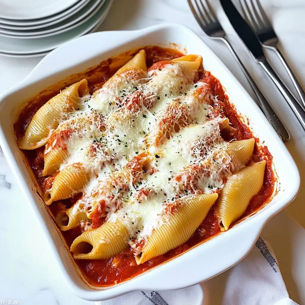 Creamy Mushroom Stuffed Shells Recipe - Recipe Image