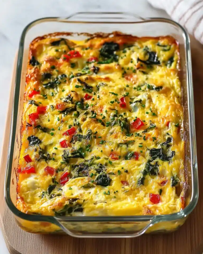 Cottage Cheese Egg Bake with Veggies Recipe