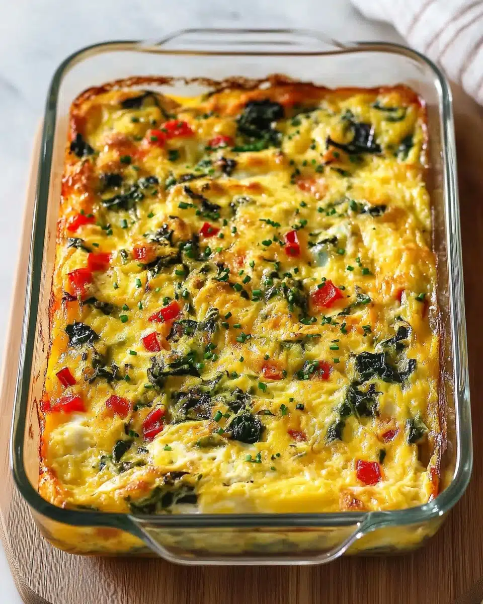 Cottage Cheese Egg Bake with Veggies Recipe