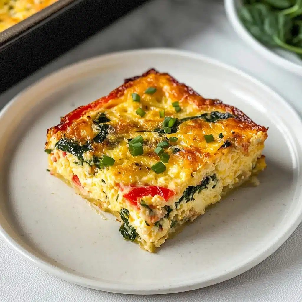 Cottage Cheese Egg Bake with Veggies Recipe - Recipe Image