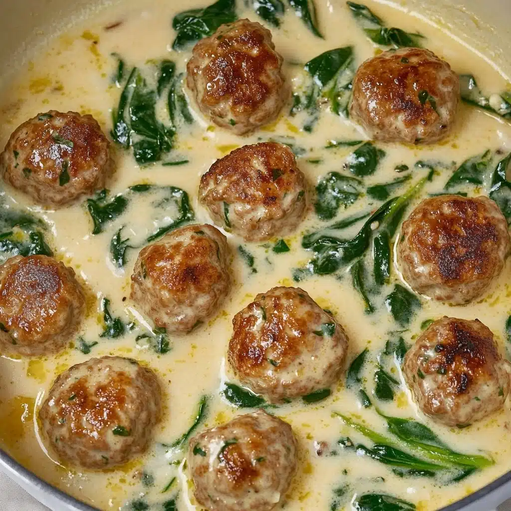 Creamy Spinach Turkey Meatballs Recipe - Recipe Image