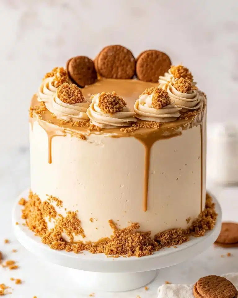 Biscoff Cookie Butter Cake Recipe
