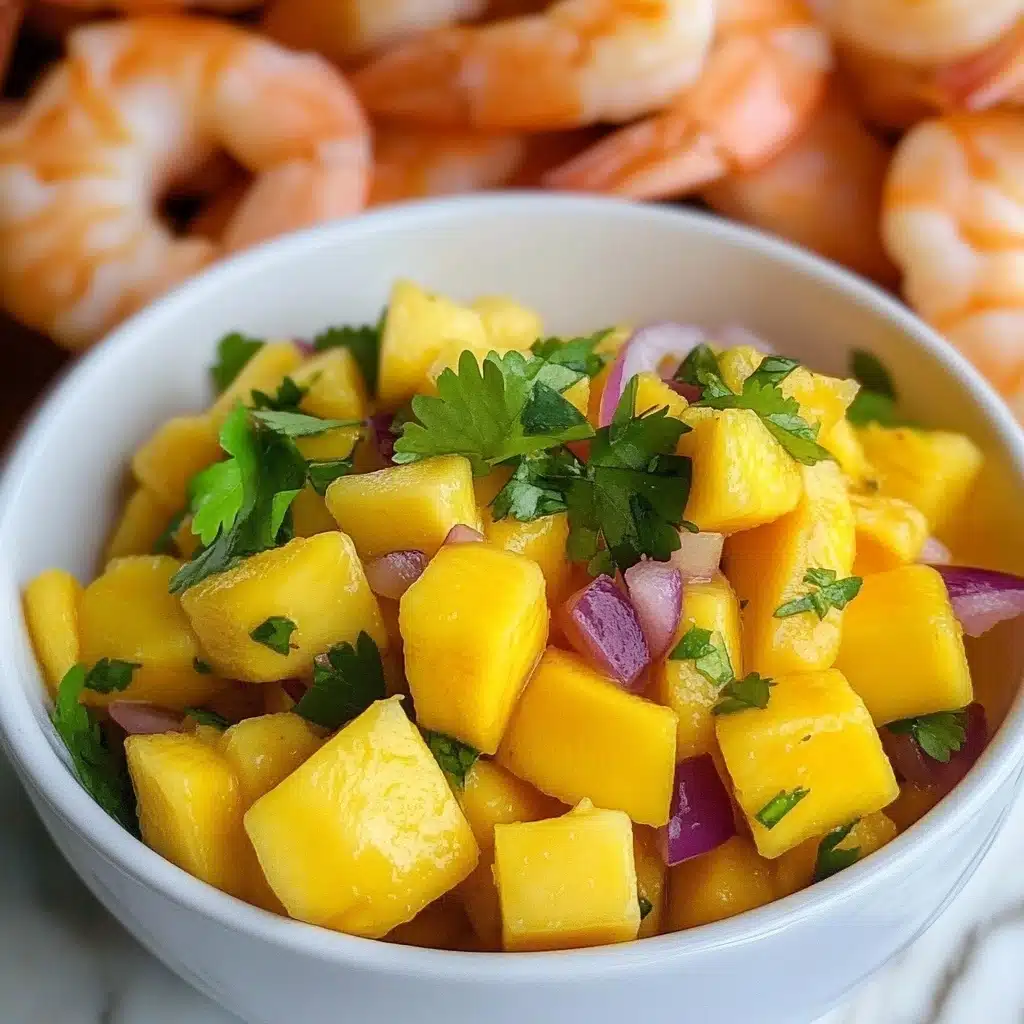 Grilled Chili Lime Shrimp with Mango Salsa Recipe - Recipe Image