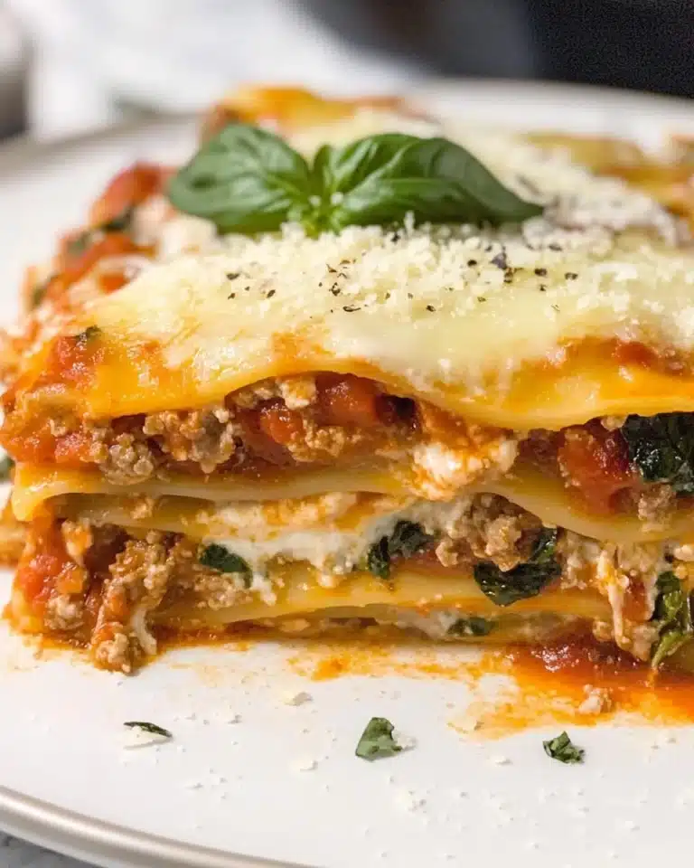 Zucchini Lasagna with Ground Turkey Recipe