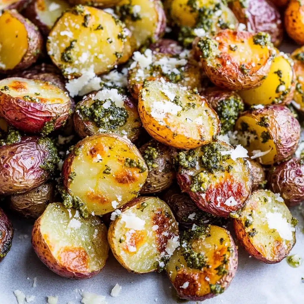 Parmesan Pesto Roasted Potatoes Recipe - Recipe Image