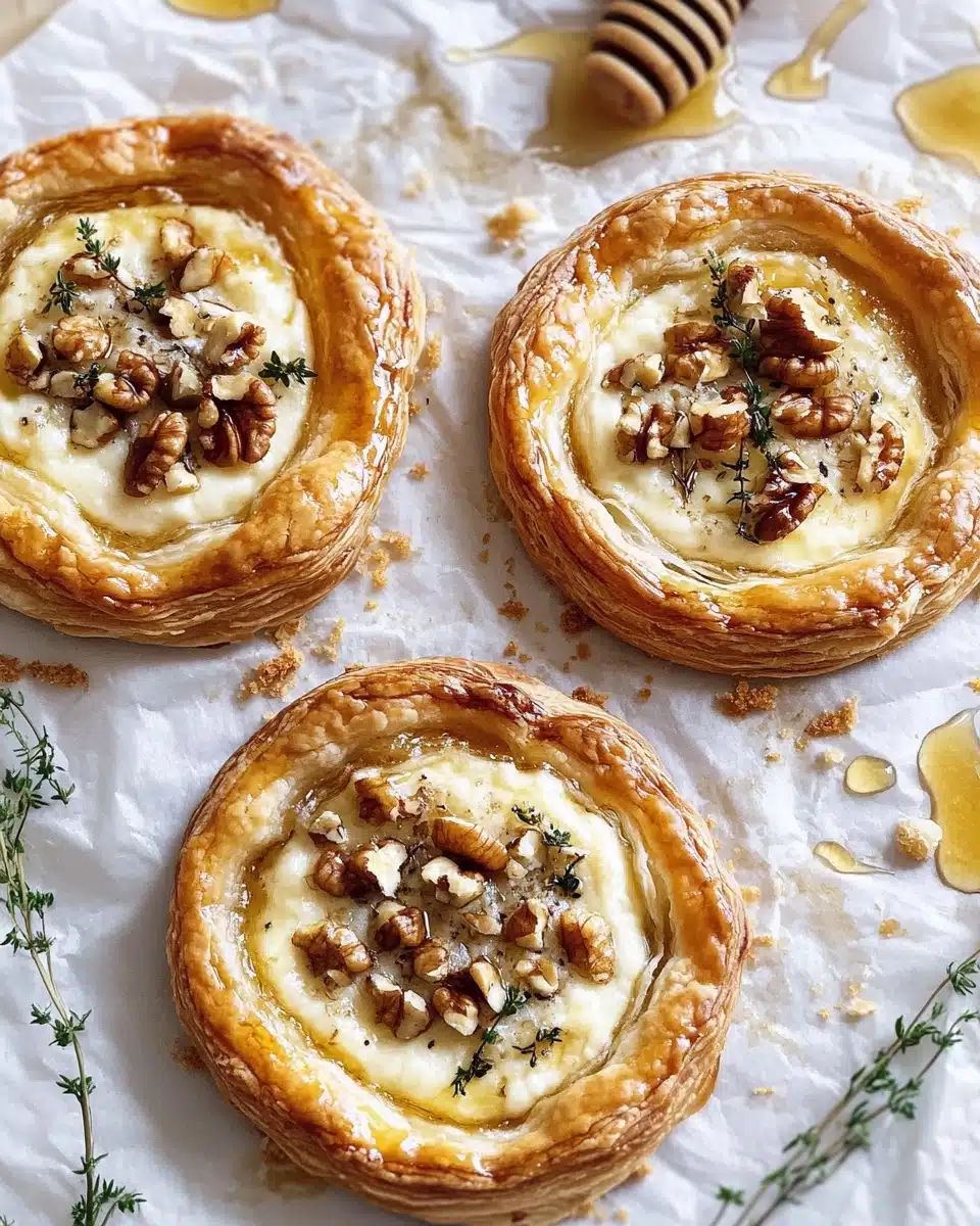 Goat Cheese and Walnut Tarts. Recipe