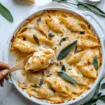 Pumpkin & Gouda Stuffed Shells With Brown Butter & Sage Alfredo Sauce Recipe