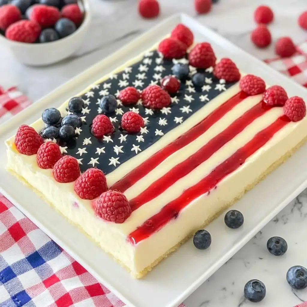 American Flag Cake Recipe - Recipe Image