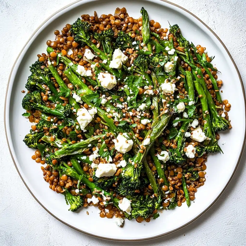 Charred Broccolini with Preserved Lemon & Caper Dressing Recipe - Recipe Image