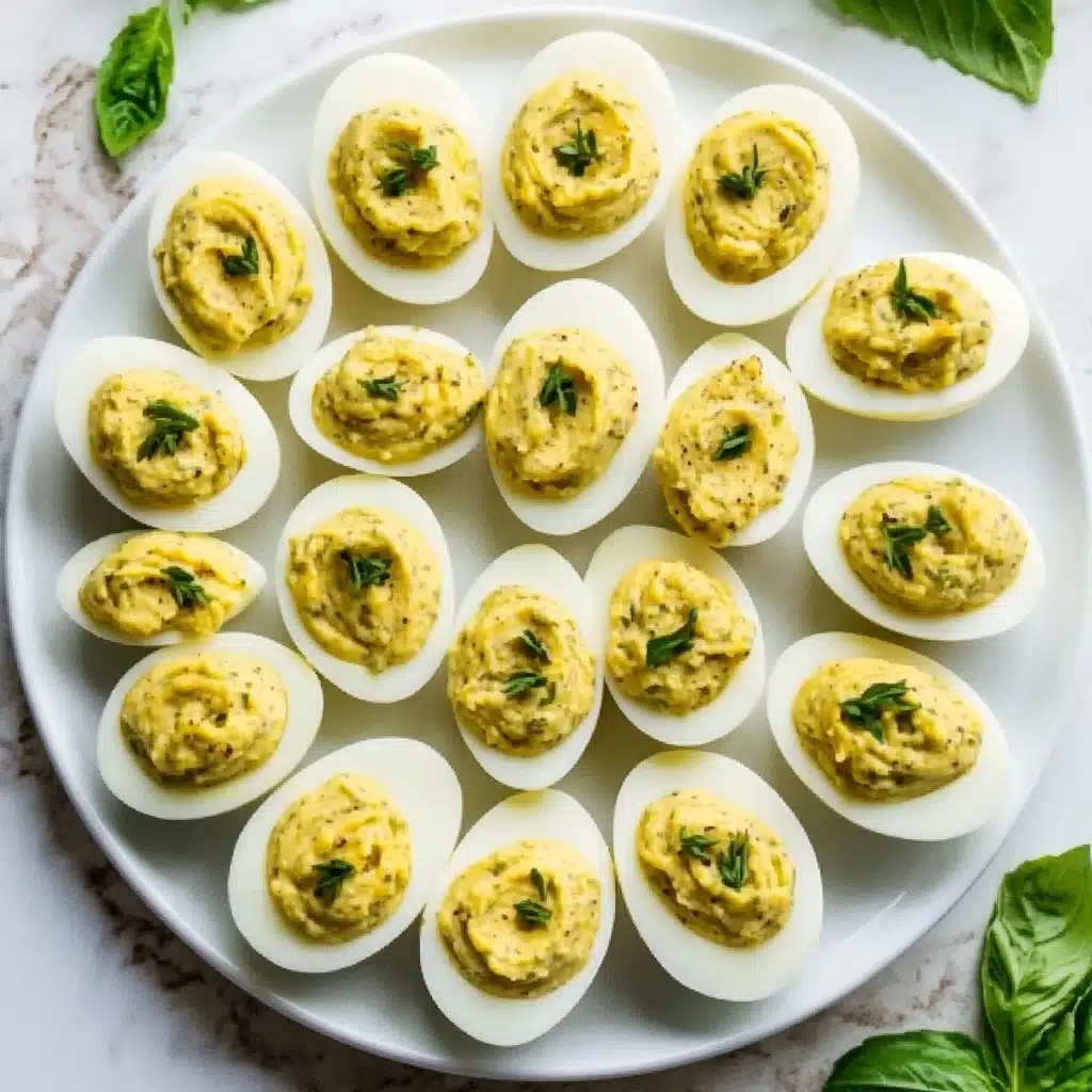 Pesto Deviled Eggs Recipe - Recipe Image