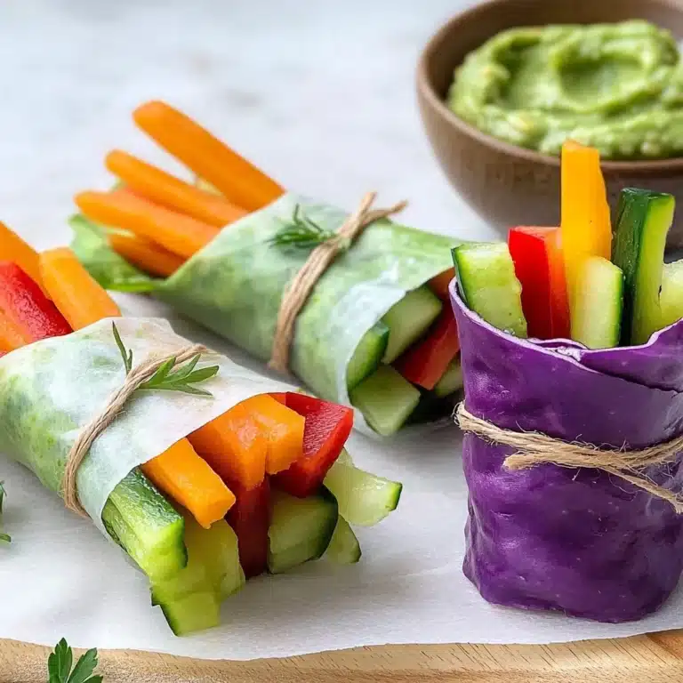 Vegan Veggie Rainbow Wraps Recipe