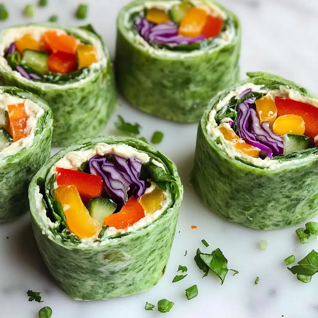 Vegan Veggie Rainbow Wraps Recipe - Recipe Image
