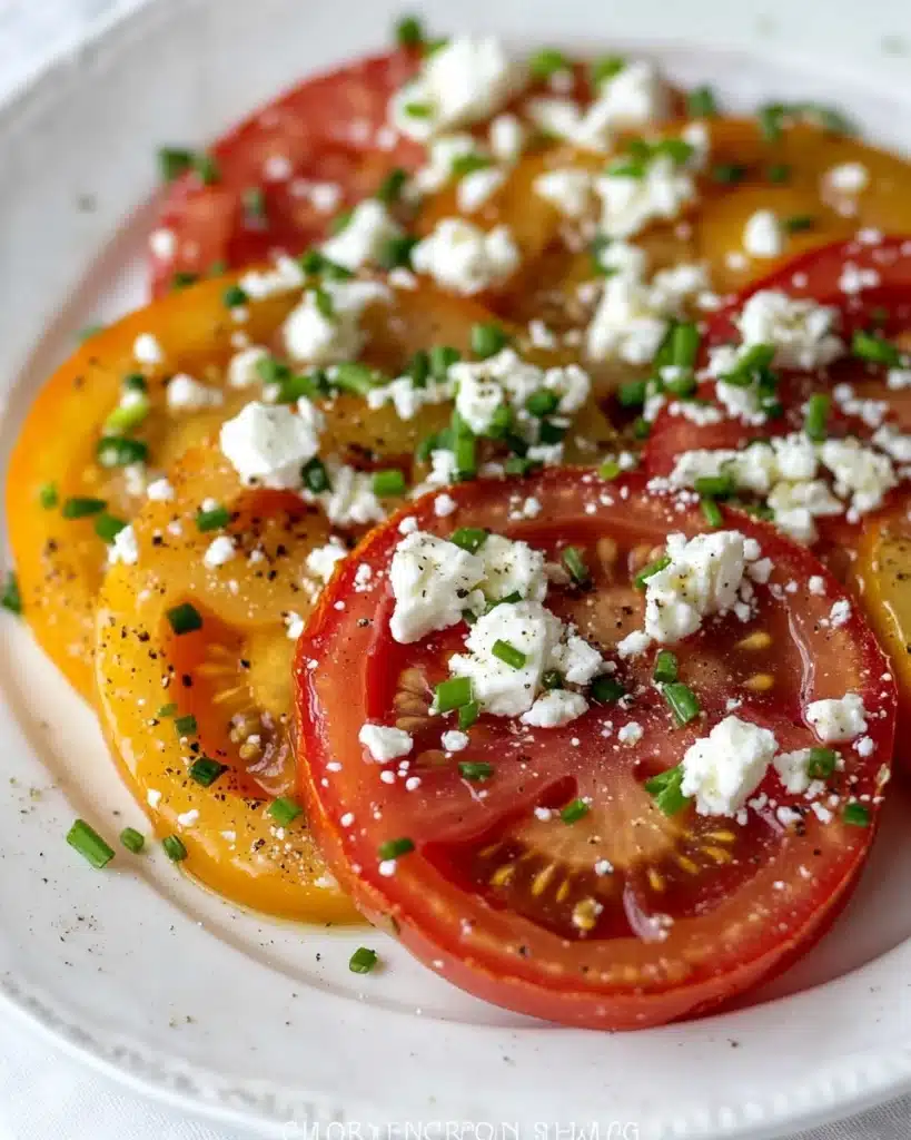 Heirloom Tomatoes and Feta Salad Recipe