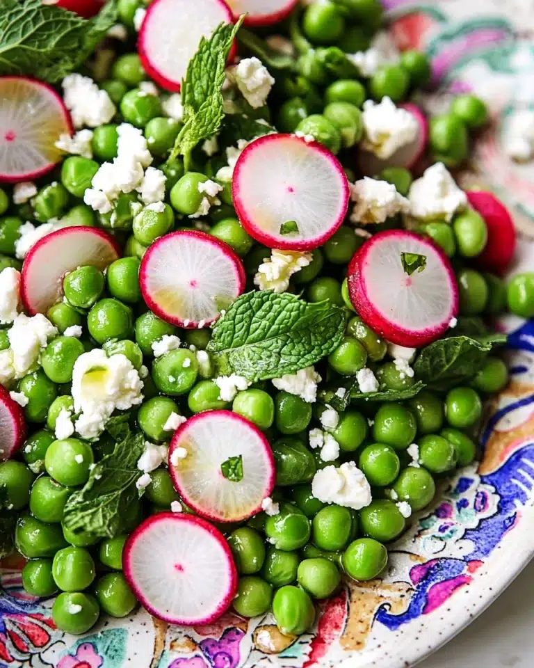 Spring Peas with Radish and Mint Recipe