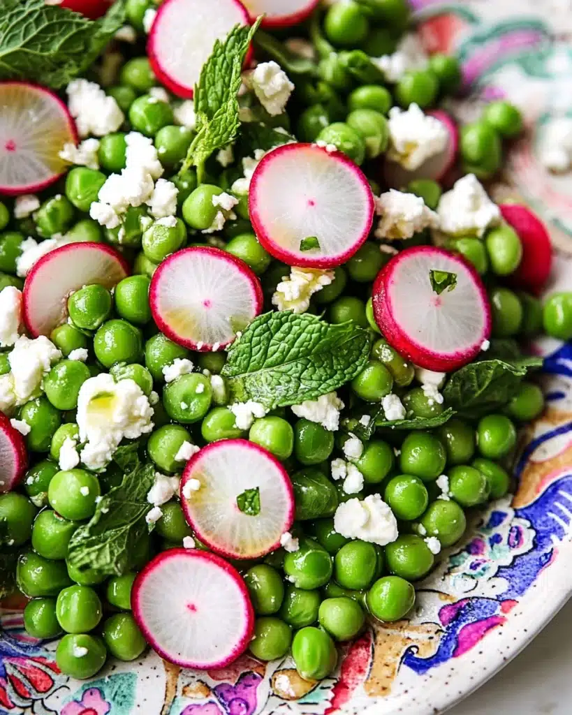Spring Peas with Radish and Mint Recipe