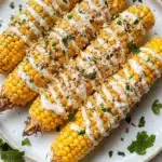 Buffalo Vegan Corn on the Cob with Ranch Dressing Recipe