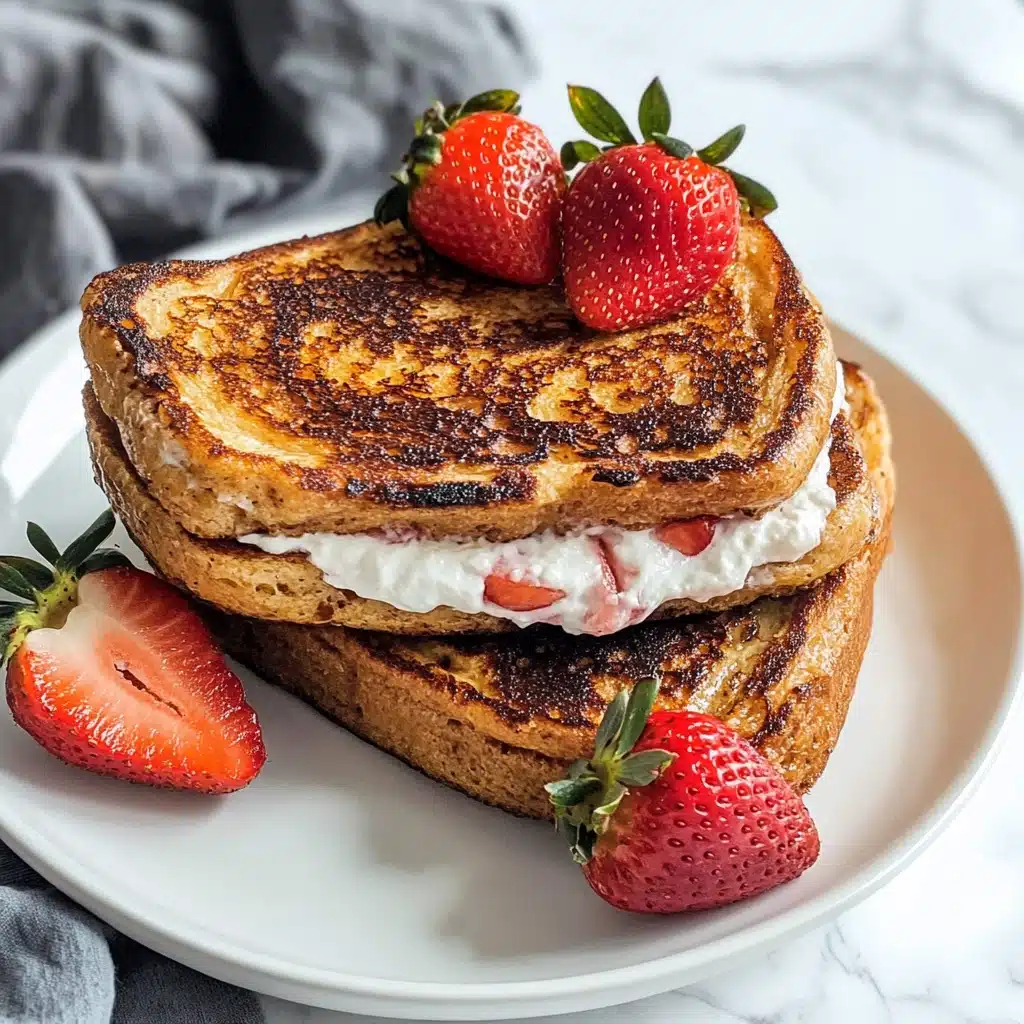 Strawberry Cheesecake Stuffed French Toast Recipe - Recipe Image