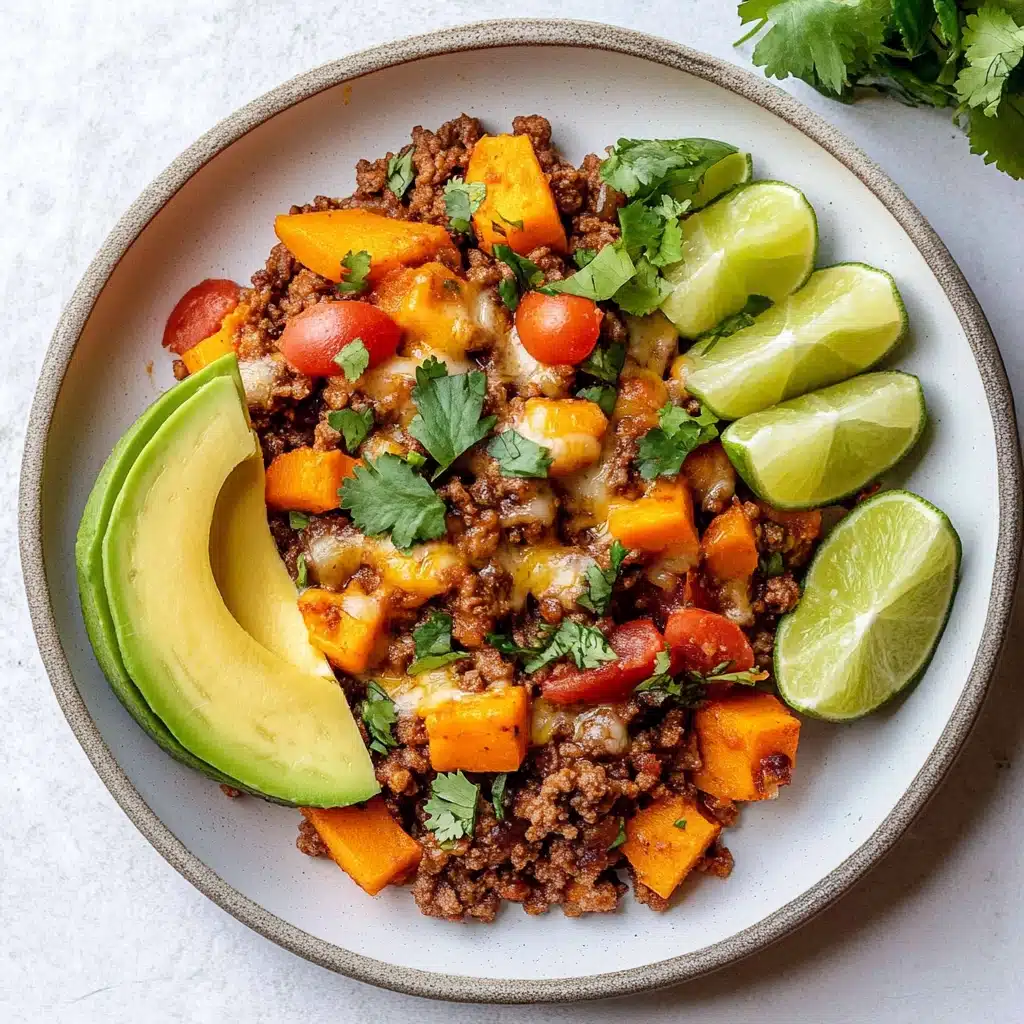 Southwest Ground Beef and Sweet Potato Skillet Recipe - Recipe Image