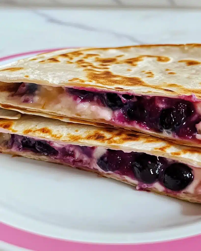 Blueberry Breakfast Quesadilla Recipe
