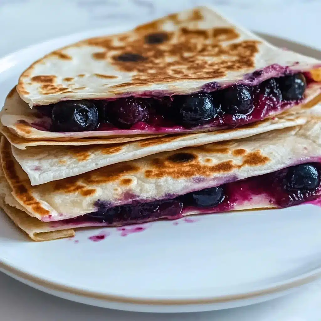 Blueberry Breakfast Quesadilla Recipe - Recipe Image