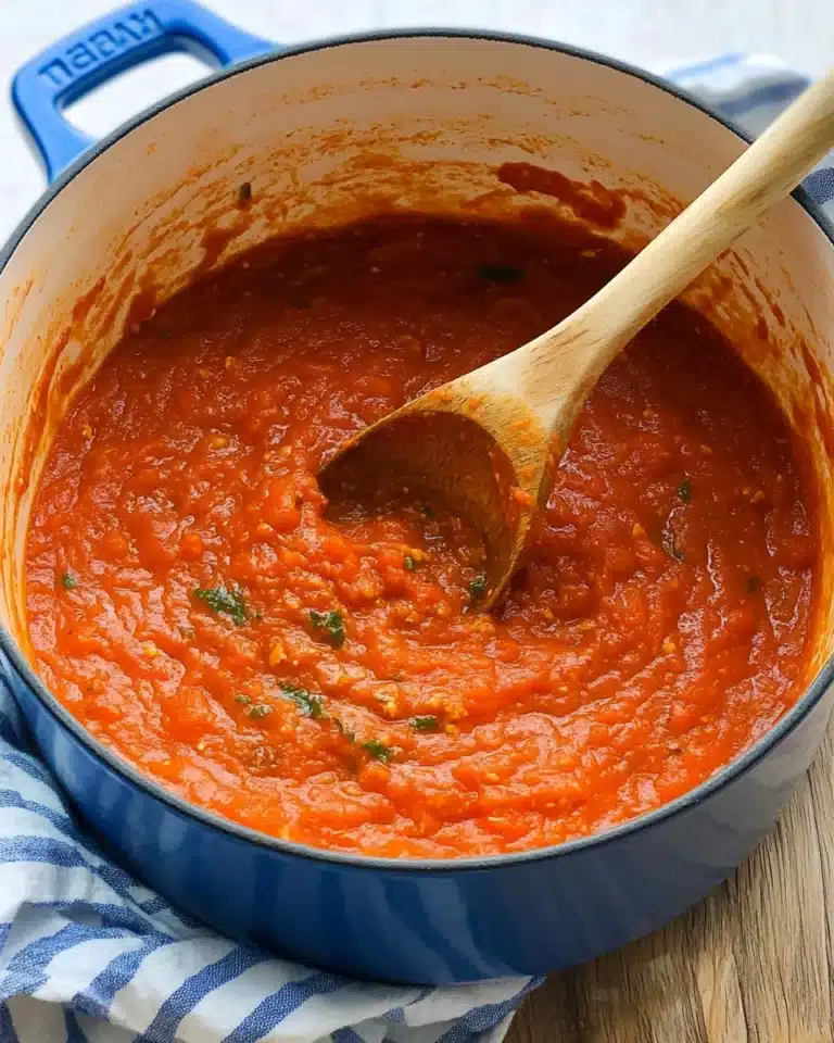 Homemade Tomato Sauce Recipe