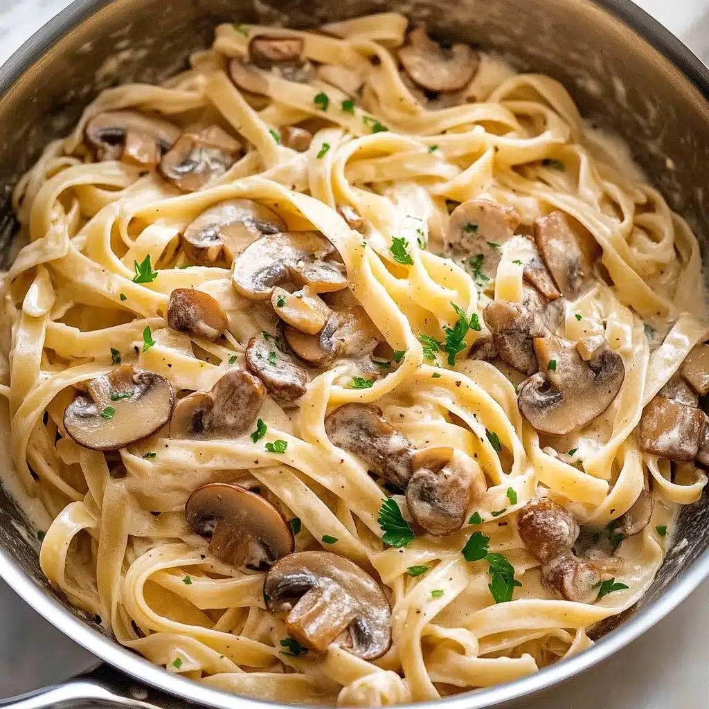 Creamy Mushroom Pasta Recipe - Recipe Image
